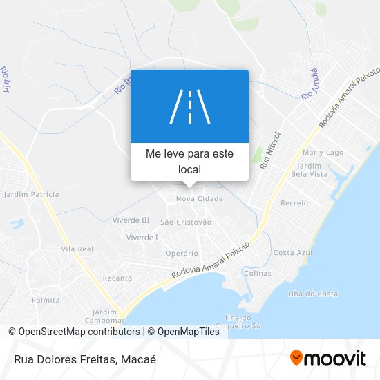 Rua Dolores Freitas mapa