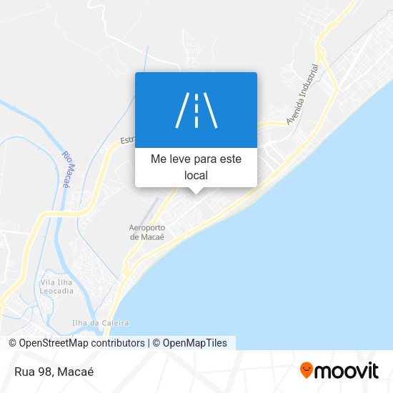 Rua 98 mapa