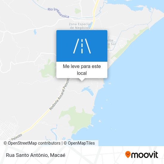 Rua Santo Antônio mapa