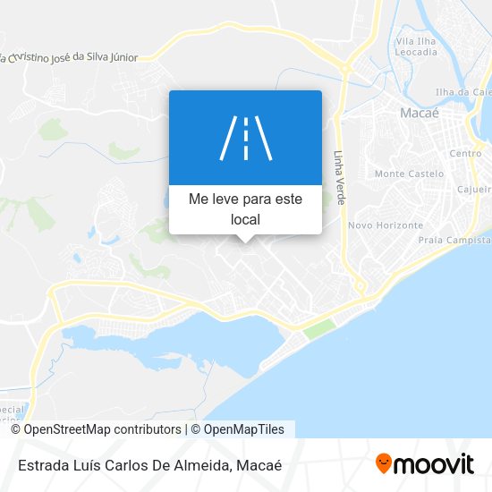 Estrada Luís Carlos De Almeida mapa