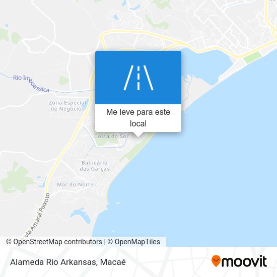 Alameda Rio Arkansas mapa