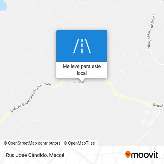 Rua José Cândido mapa