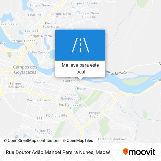 Rua Doutor Adão Manoel Pereira Nunes mapa