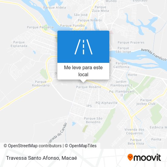 Travessa Santo Afonso mapa