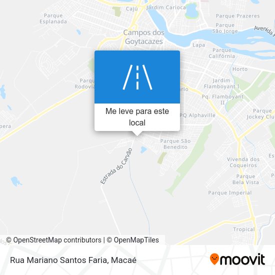 Rua Mariano Santos Faria mapa