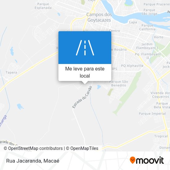 Rua Jacaranda mapa