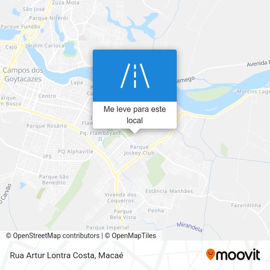 Rua Artur Lontra Costa mapa