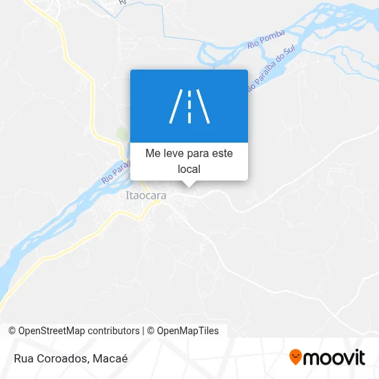 Rua Coroados mapa