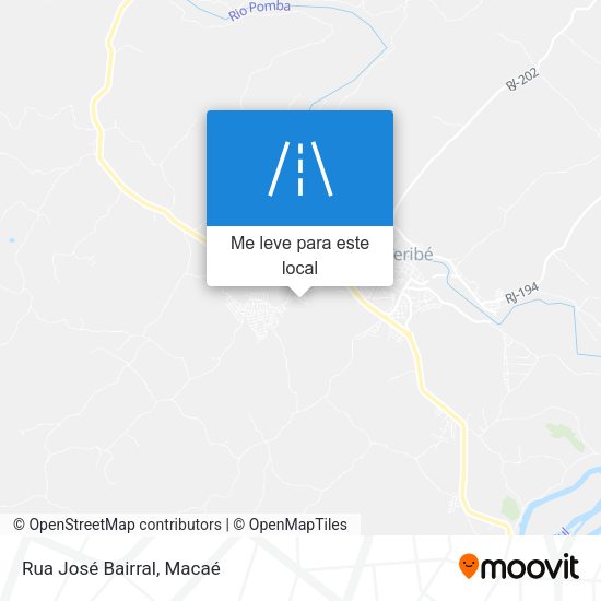 Rua José Bairral mapa