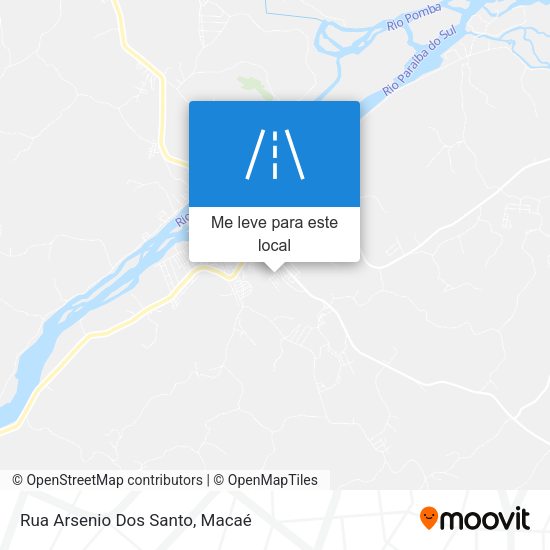 Rua Arsenio Dos Santo mapa