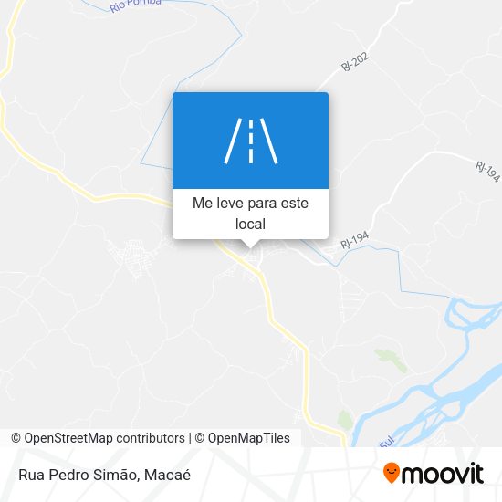 Rua Pedro Simão mapa