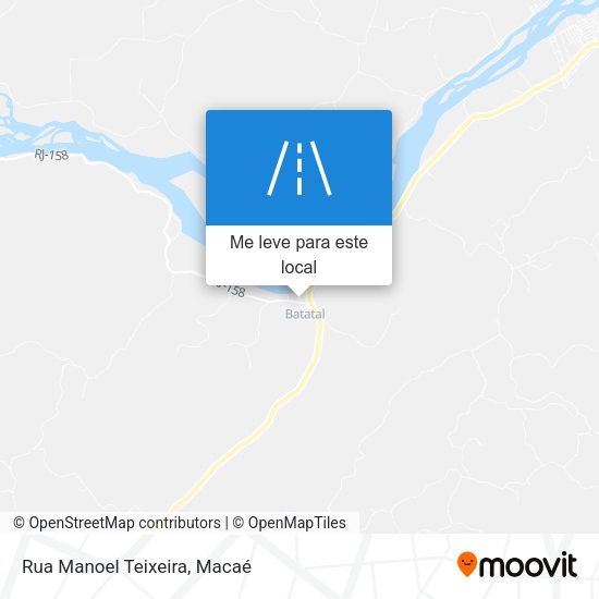 Rua Manoel Teixeira mapa