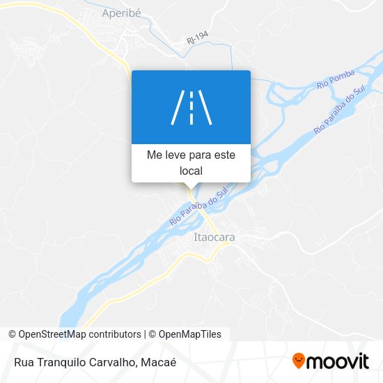 Rua Tranquilo Carvalho mapa