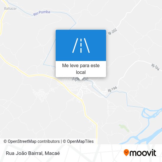 Rua João Bairral mapa