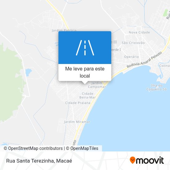 Rua Santa Terezinha mapa