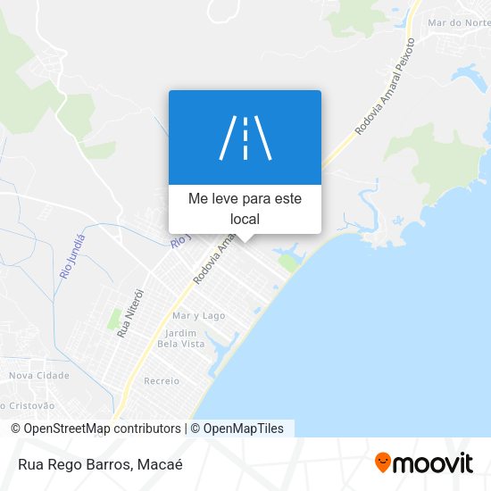 Rua Rego Barros mapa