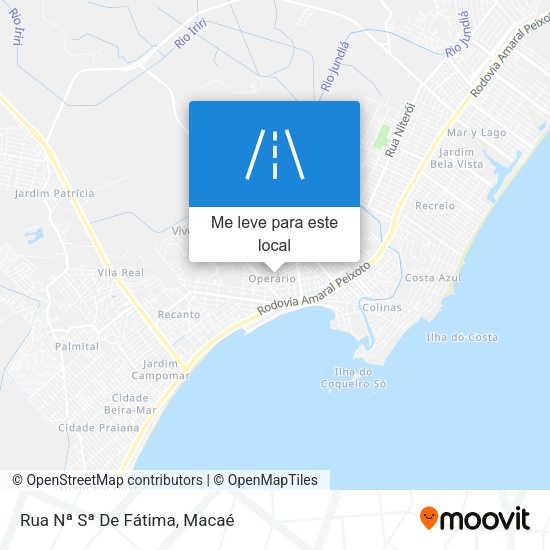 Rua Nª Sª De Fátima mapa