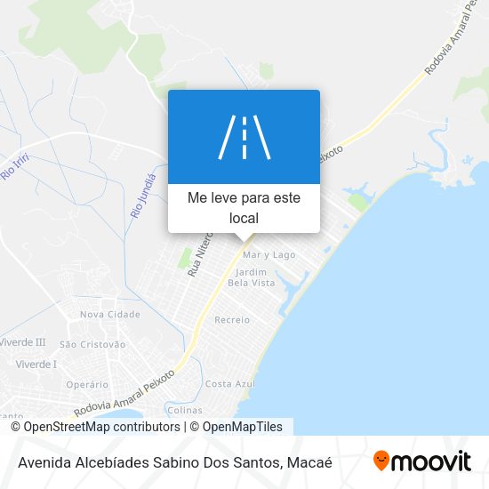 Avenida Alcebíades Sabino Dos Santos mapa