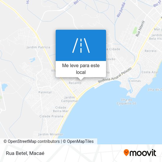 Rua Betel mapa