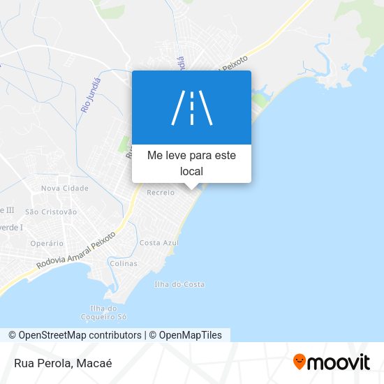 Rua Perola mapa