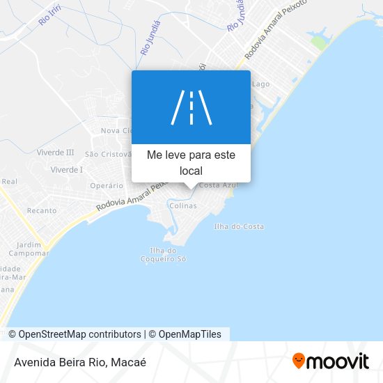 Avenida Beira Rio mapa