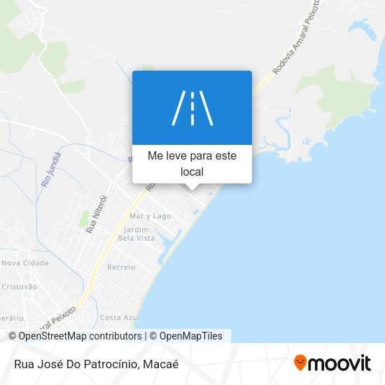 Rua José Do Patrocínio mapa