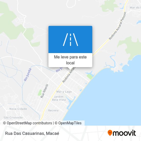 Rua Das Casuarinas mapa