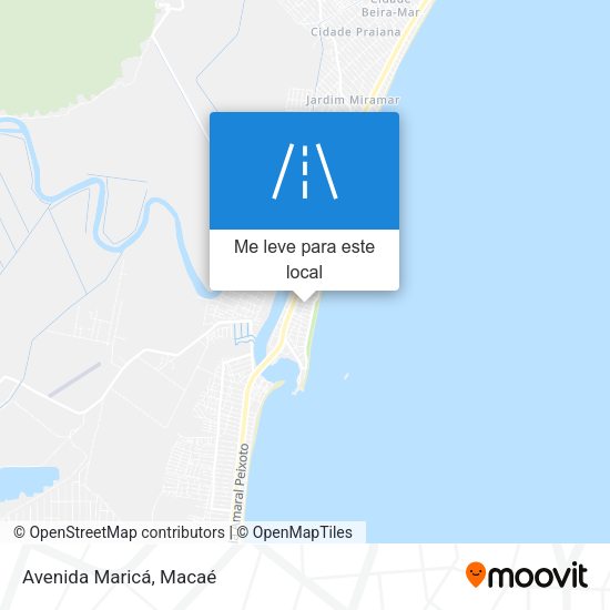 Avenida Maricá mapa