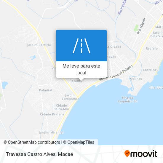Travessa Castro Alves mapa