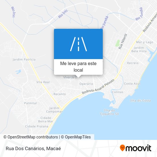 Rua Dos Canários mapa