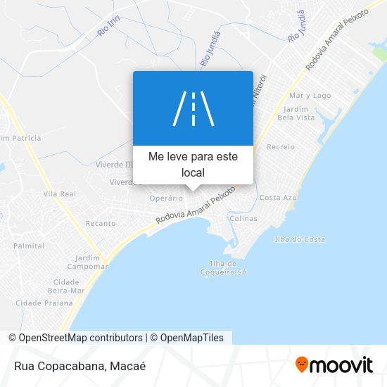 Rua Copacabana mapa