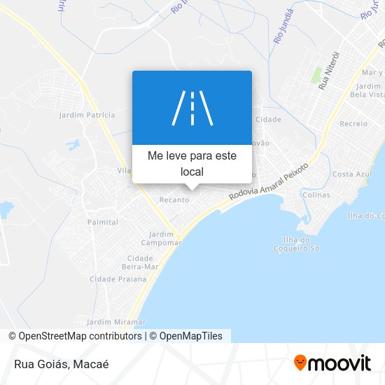 Rua Goiás mapa