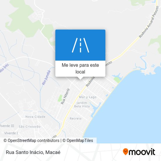 Rua Santo Inácio mapa