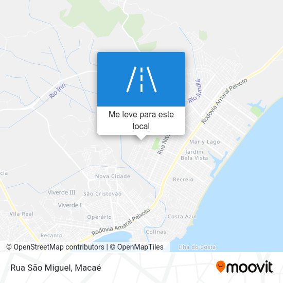 Rua São Miguel mapa