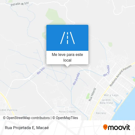 Rua Projetada E mapa