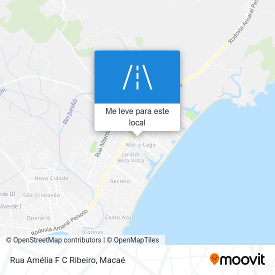 Rua Amélia F C Ribeiro mapa