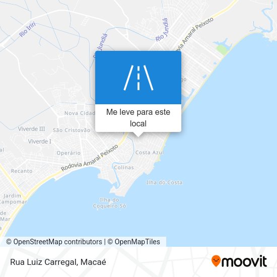 Rua Luiz Carregal mapa