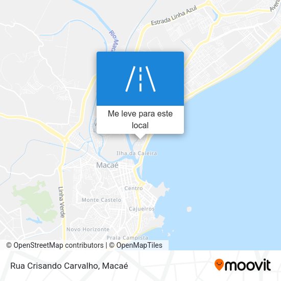 Rua Crisando Carvalho mapa