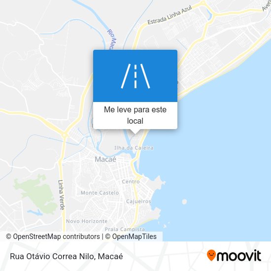 Rua Otávio Correa Nilo mapa