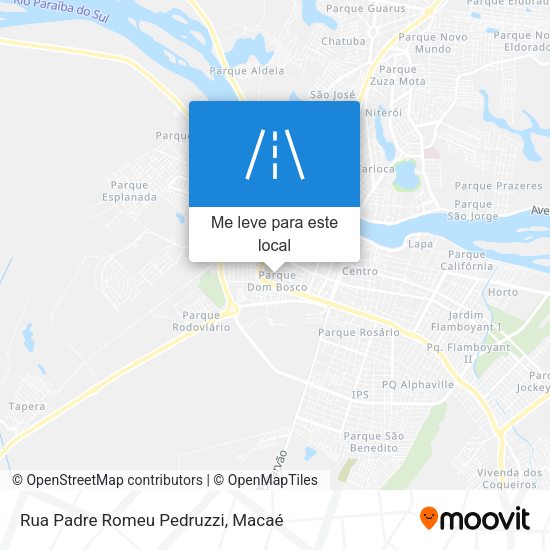 Rua Padre Romeu Pedruzzi mapa
