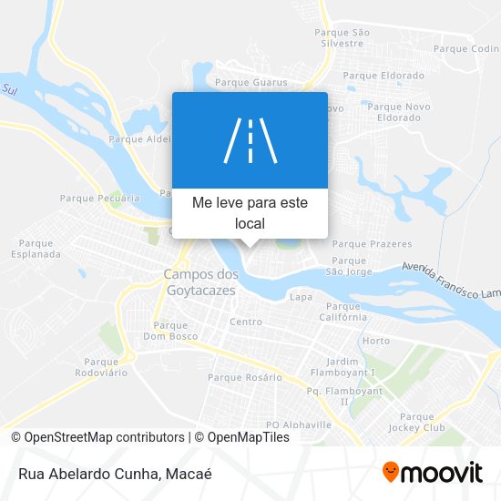 Rua Abelardo Cunha mapa