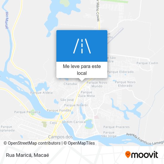 Rua Maricá mapa