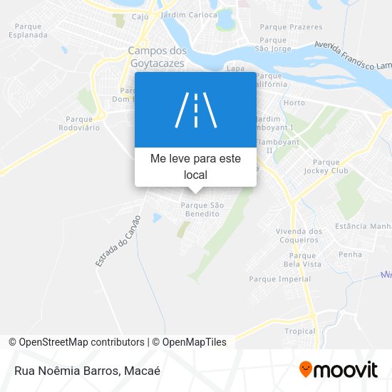 Rua Noêmia Barros mapa