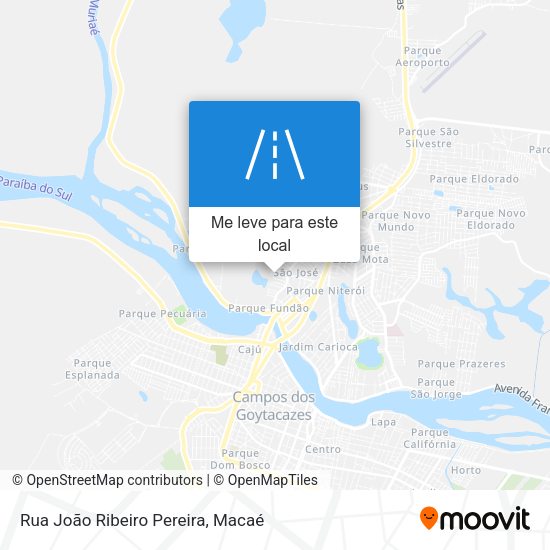 Rua João Ribeiro Pereira mapa