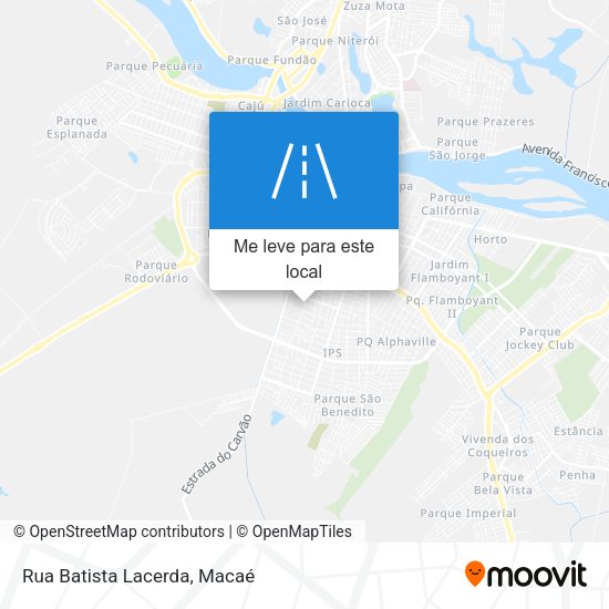 Rua Batista Lacerda mapa