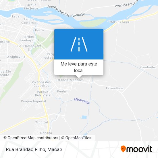 Rua Brandão Filho mapa