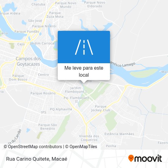 Rua Carino Quitete mapa