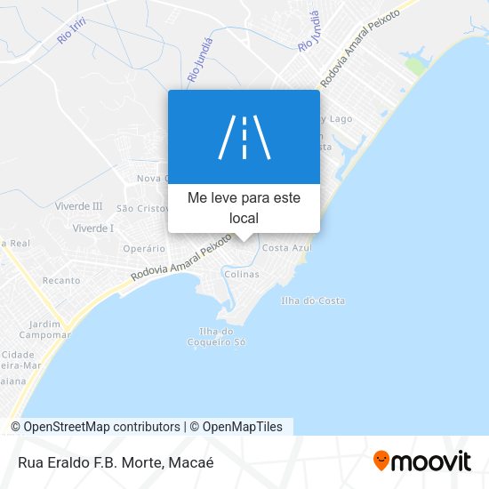 Rua Eraldo F.B. Morte mapa