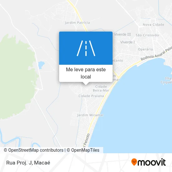 Rua Proj. J mapa