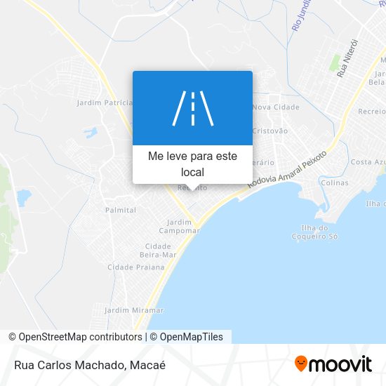 Rua Carlos Machado mapa